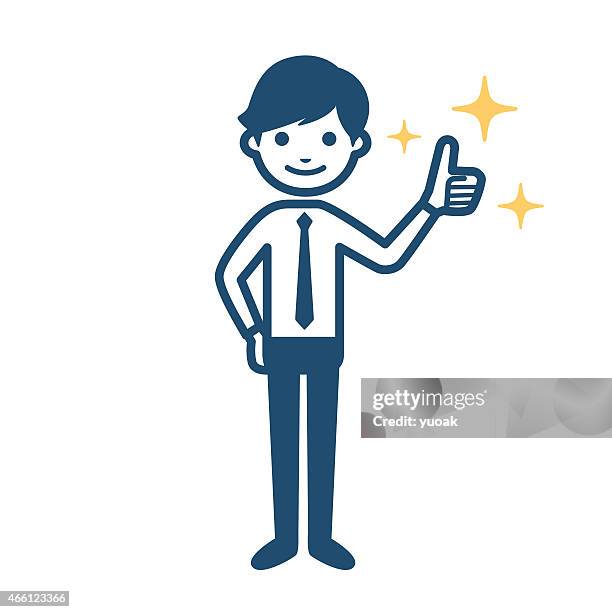 thumbs up - onboarding infographic stock illustrations