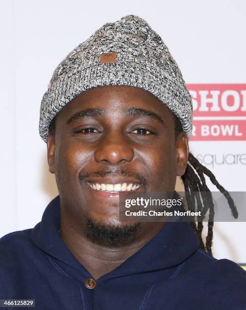 Denard Robinson of the Jacksonville Jaguars visits Macy's Herald Square on January 31, 2014 in New York City.