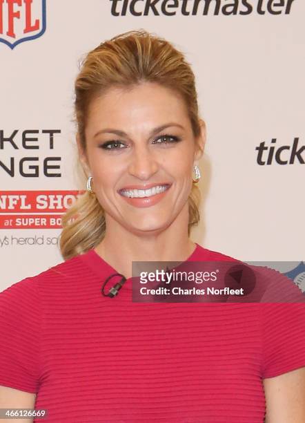 Journalist/sportscaster/television personality Erin Andrews visits Macy's Herald Square on January 31, 2014 in New York City.