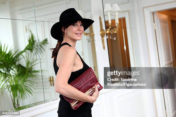 Tamara Mellon is photographed for Madame Figaro on January 29, 2015 in Paris, France. CREDIT MUST READ: Sandrine Roudeix/Contour by Getty Images.