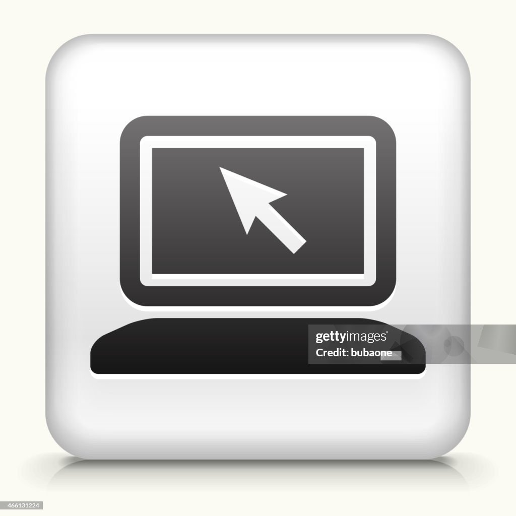 Square On Computer Square Button With Computer Royalty Free Vector Art High-Res Vector ...