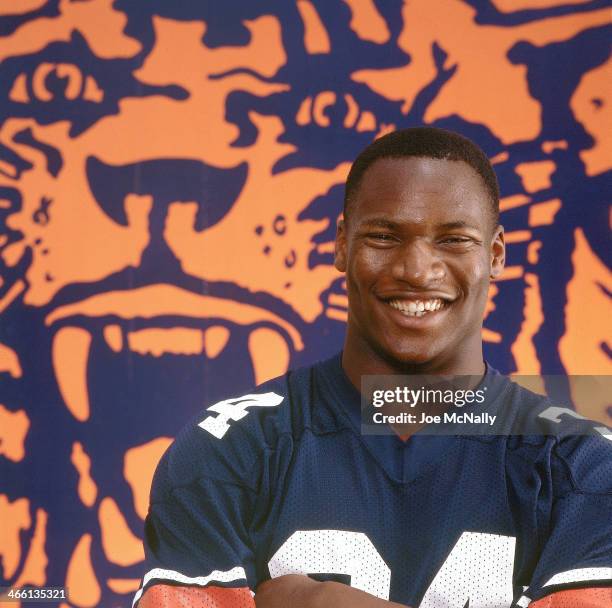 Closeup portrait of Auburn Bo Jackson posing during photo shoot. Auburn, AL 5/29/1984 CREDIT: Joe McNally