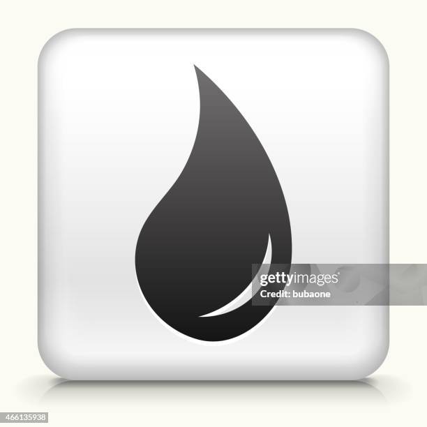 square button with car oil interface icon - car engine white background stock illustrations
