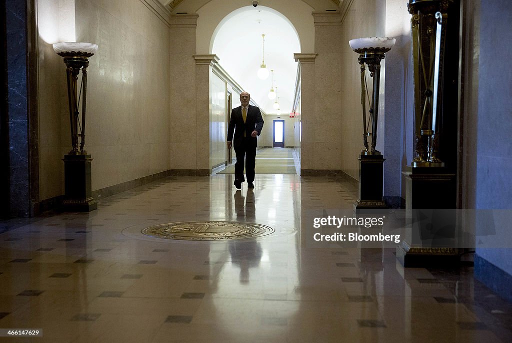 U.S. Federal Reserve Chairman Bernanke's Last Day In Office