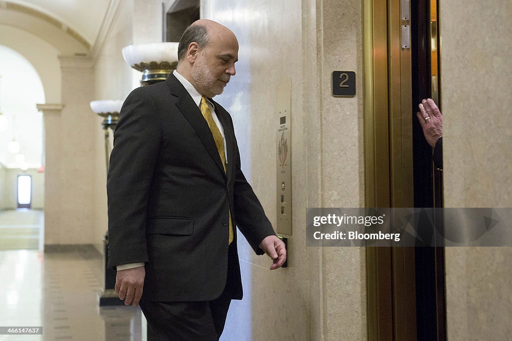 U.S. Federal Reserve Chairman Bernanke's Last Day In Office