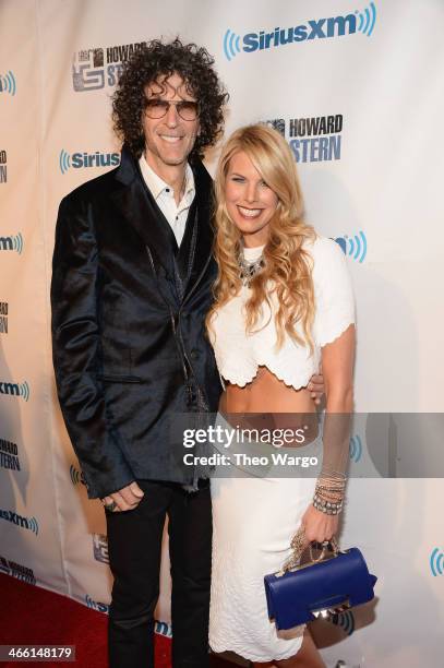 Howard Stern and Beth Ostrosky Stern attend "Howard Stern's Birthday Bash" presented by SiriusXM, produced by Howard Stern Productions at Hammerstein...