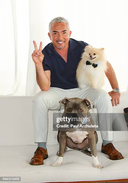 Cesar Millan celebrates season 2 of "Cesar 911" on Nat Geo Wild at SkyBar at the Mondrian Los Angeles on March 13, 2015 in West Hollywood, California.