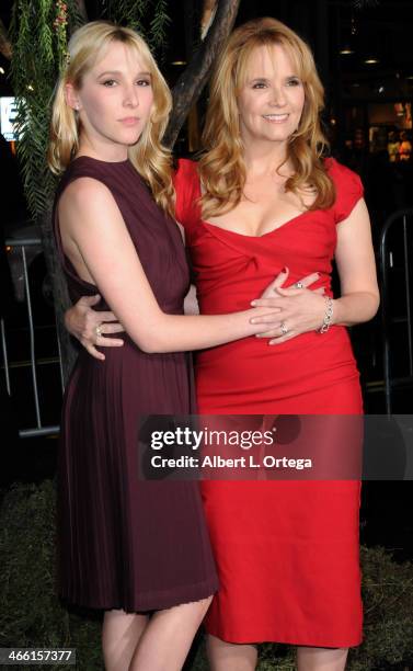 Actress Lea Thompson and daughter Madeline Deutch arrive for the Premiere Of Warner Bros. Pictures' "Beautiful Creatures" held at TCL Chinese Theater...