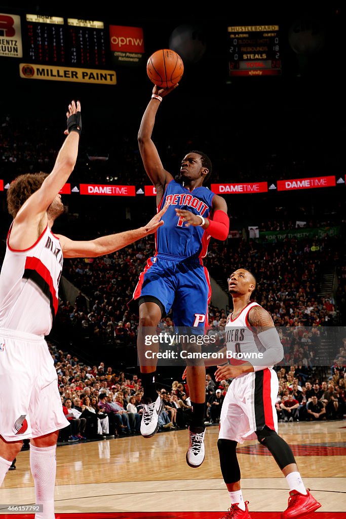 Detroit Pistons v Portland Trail Blazers