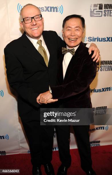 George Takei and Brad Takei attend "Howard Stern's Birthday Bash" Presented By SiriusXM, Produced By Howard Stern Productions at Hammerstein Ballroom...