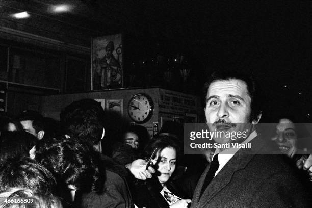 Singer Domenico Modugno Mr. Volare on February 21, 1965 in New York, New York.