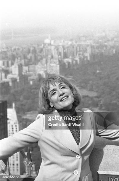 Singer Gisela May on November 3, 1974 in New York, New York.