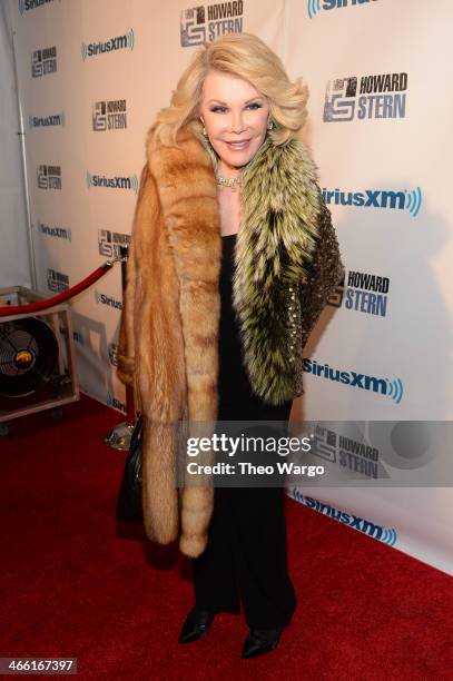 Joan Rivers attends "Howard Stern's Birthday Bash" presented by SiriusXM, produced by Howard Stern Productions at Hammerstein Ballroom on January 31,...