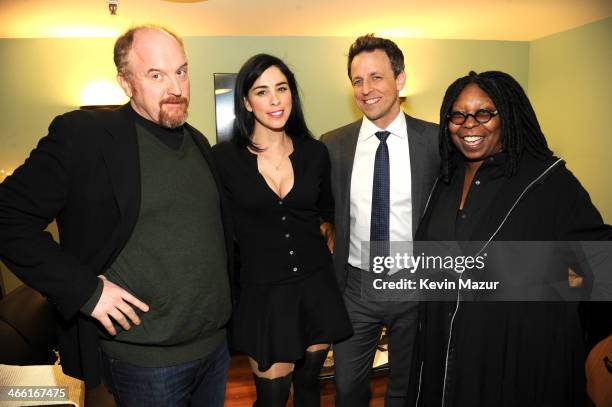 Louis CK, Sarah Silverman, Seth Meyers and Whoopi Goldberg attend "Howard Stern's Birthday Bash" presented by SiriusXM, produced by Howard Stern...