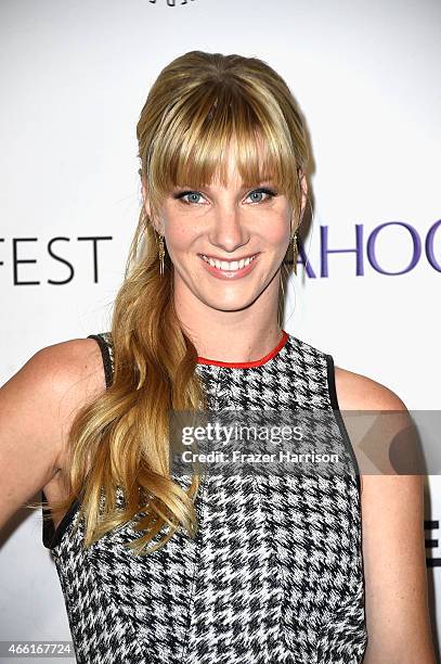 Actress Heather Morris arrives at The Paley Center For Media's 32nd Annual PALEYFEST LA - "Glee" at Dolby Theatre on March 13, 2015 in Hollywood,...