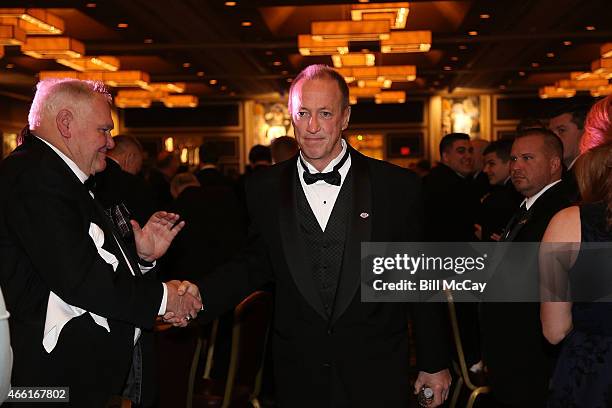 Jim Kelly winner of the Tom Brookshier Spirit Award attends the 78th Annual Maxwell Football Club Awards Gala at the Tropicana Casino March 13, 2015...