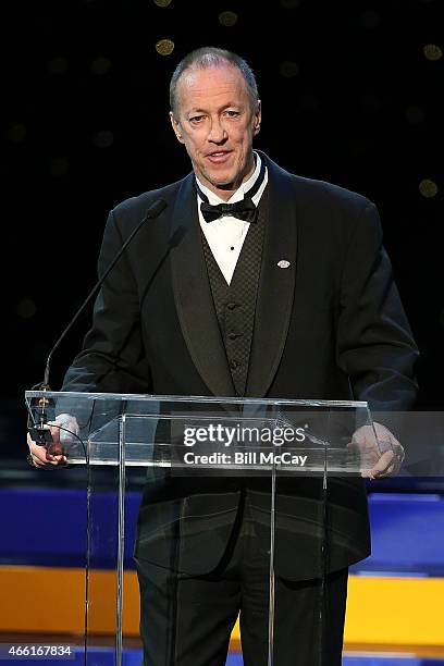 Jim Kelly winner of the Tom Brookshier Spirit Award attends the 78th Annual Maxwell Football Club Awards Gala at the Tropicana Casino March 13, 2015...