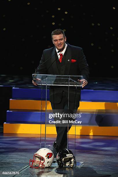 Scooby Wright III winner of the Chuck Bednarik Award for College Defensive Player of the Year attends the 78th Annual Maxwell Football Club Awards...