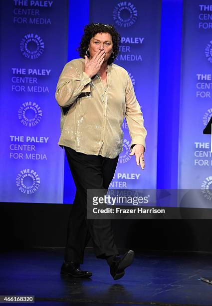 Actress Dot-Marie Jones arrives at The Paley Center For Media's 32nd Annual PALEYFEST LA - "Glee" at Dolby Theatre on March 13, 2015 in Hollywood,...