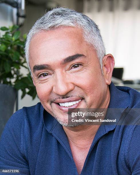Dog behaviorist Cesar Millan attends the celebration for Season 2 of "Cesar 911" on Nat Geo Wild at SkyBar at the Mondrian Los Angeles on March 13,...