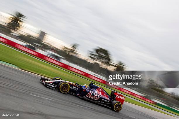 Spanish Carlos Sainz Jr. #55 from the Scuderia Toro Rosso team during the Qualifying session at the Rolex Australian Formula 1 Grand Prix, Albert...