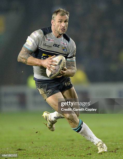 Jamie Peacock of Leeds Rhinos in action during the First Utility Super League match between Warrington Wolves and Leeds Rhinos at The Halliwell Jones...