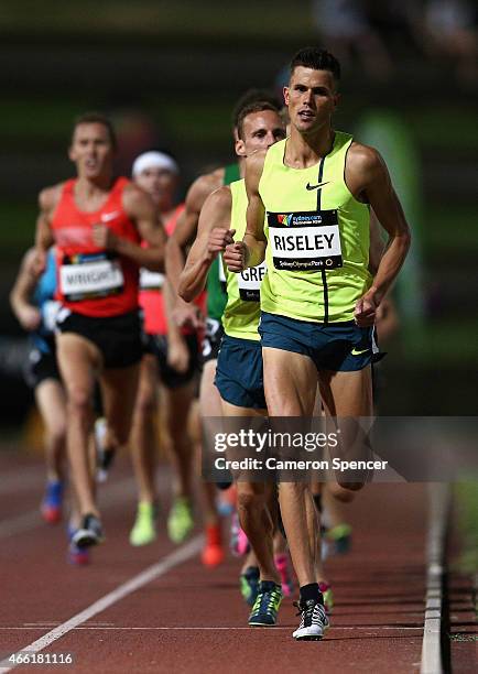 Jeffrey Riseley of Victoria competes in the mens 1500m during the Sydney Track Classic at Sydney Olympic Park on March 14, 2015 in Sydney, Australia.