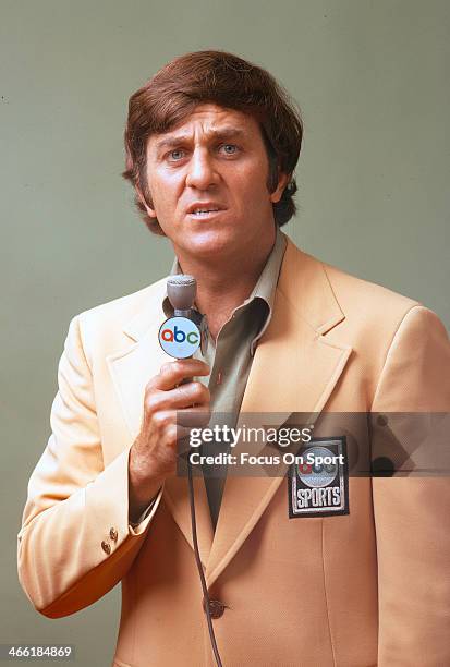 Football analyst Don Meredith in this portrait circa 1971. Meredith played quarterback in the NFL for the Dallas Cowboys from 1960-68.