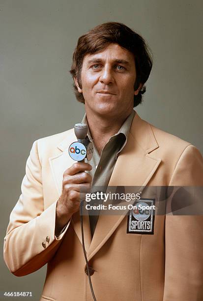 Football analyst Don Meredith in this portrait circa 1971. Meredith played quarterback in the NFL for the Dallas Cowboys from 1960-68.