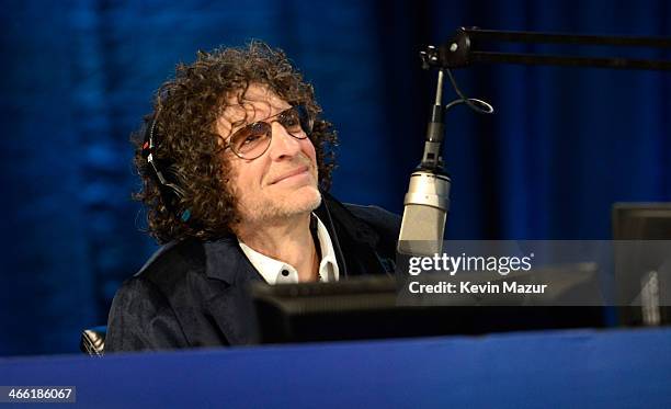 Howard Stern speaks onstage at "Howard Stern's Birthday Bash" presented by SiriusXM, produced by Howard Stern Productions at Hammerstein Ballroom on...
