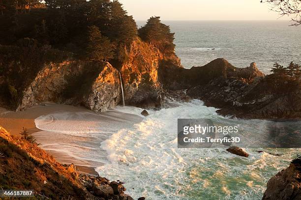 mcway falls evening light - terryfic3d stock pictures, royalty-free photos & images