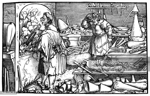 bildbanksillustrationer, clip art samt tecknat material och ikoner med the german alchemist - alkemi
