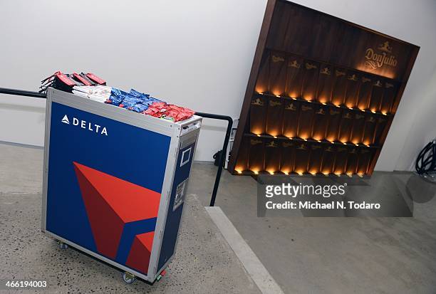 General View of Delta Air Lines Pop-Up Sky Club At The Diageo Liquid Cellar - Day 3 on January 31, 2014 in New York City.