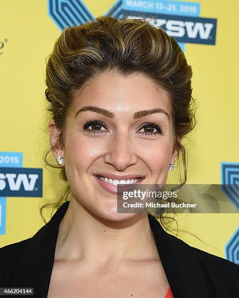 Activist Alexis Jones arrives at the premiere of "A Brave Heart: The Lizzie Velasquez Story" at Paramount Theatre on March 14, 2015 in Austin, Texas.