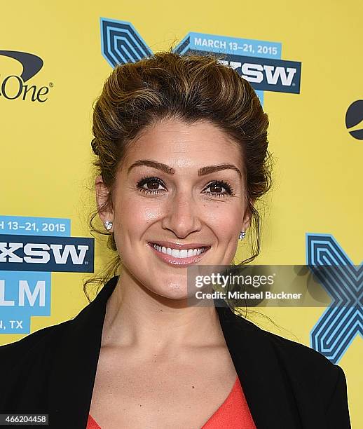 Activist Alexis Jones arrives at the premiere of "A Brave Heart: The Lizzie Velasquez Story" at Paramount Theatre on March 14, 2015 in Austin, Texas.