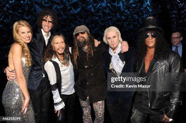 Beth Stern Howard Stern Steven Tyler Rob Zombie And Slash Onstage Beth Stern Howard Stern Steven Tyler Rob Zombie And Slash Onstage