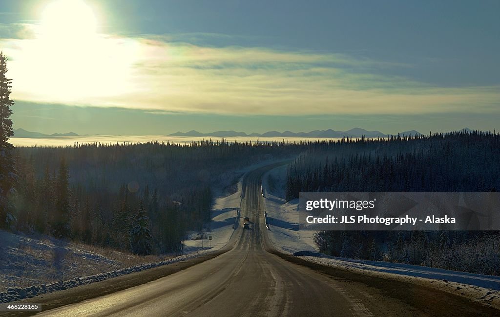 Bitterly cold day in Alaska