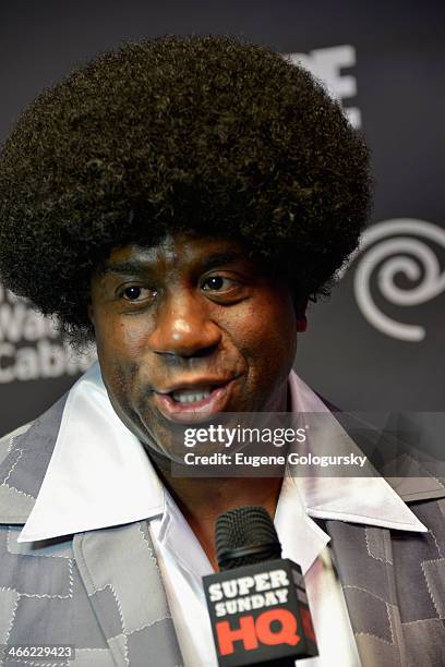 Magic Johnson attends Time Warner Cable Studios And Aspire Bring Soul To The Big Game on January 31, 2014 in New York City.