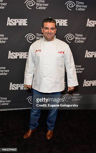 Buddy Valastro attends Time Warner Cable Studios And Aspire Bring Soul To The Big Game on January 31, 2014 in New York City.