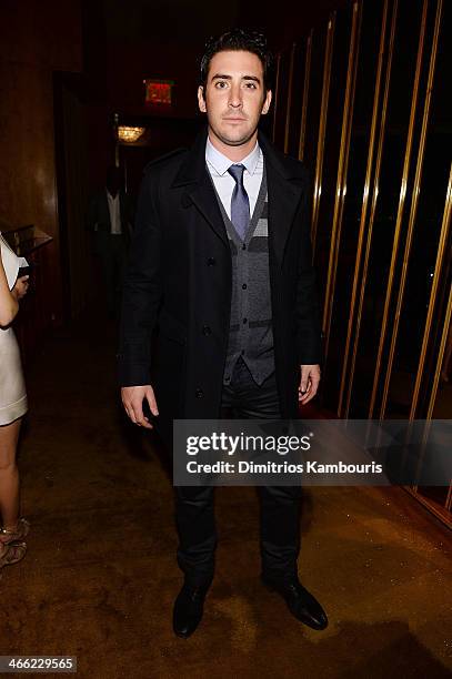 Professional baseball player Matt Harvey attends the GQ Super Bowl Party 2014 sponsored by Patron Tequila, Van Heusen, and Miller Fortune on January...