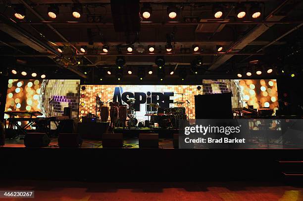 General view of atmosphere at Time Warner Cable Studios And Aspire Bring Soul To The Big Game on January 31, 2014 in New York City.