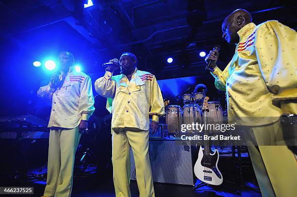 The O'Jay perform at Time Warner Cable Studios And Aspire Bring Soul To The Big Game on January 31, 2014 in New York City.