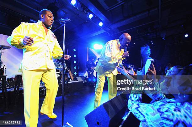 The O'Jay perform at Time Warner Cable Studios And Aspire Bring Soul To The Big Game on January 31, 2014 in New York City.