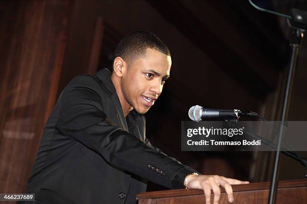 Actor Tequan Richmond attends the 5th Annual African American Film Critics Association Awards at Taglyan Cultural Complex on January 31, 2014 in...