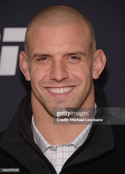 PlayerJames Laurinaitis attends the ESPN The Party at Basketball City - Pier 36 - South Street on January 31, 2014 in New York City.