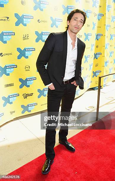 Co-director Adrien Brody attends the "Stone Barn Castle" premiere during the 2015 SXSW Music, Film + Interactive Festival at Topfer Theatre at ZACH...