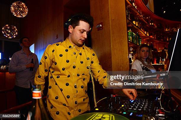 Nick Catchdubs performs at the GQ Super Bowl Party 2014 sponsored by Patron Tequila, Van Heusen, and Miller Fortune on January 31, 2014 in New York...