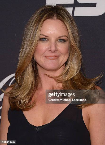 Journalist Wendi Nix attends ESPN The Party at Basketball City - Pier 36 - South Street on January 31, 2014 in New York City.