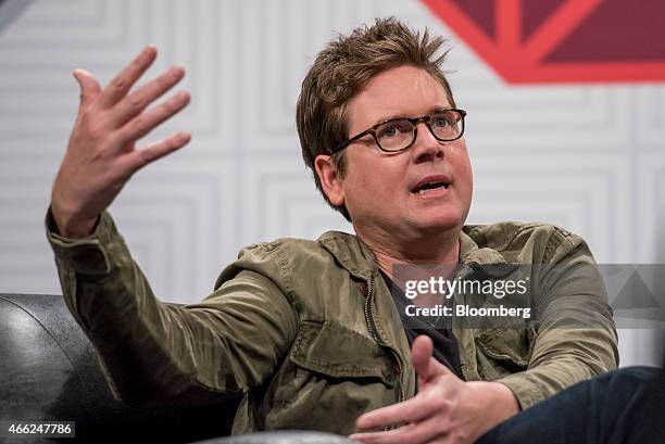 Christopher Isaac "Biz" Stone, co-founder of Twitter and Super, speaks during the South By Southwest Interactive Festival in Austin, Texas, U.S., on...