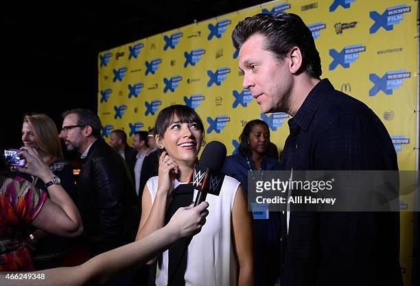 Rashida Jones and Hayes MacArthur attend the TBS "Angie Tribeca" Premiere at SXSW at Austin Convention Center on March 14, 2015 in Austin, Texas.